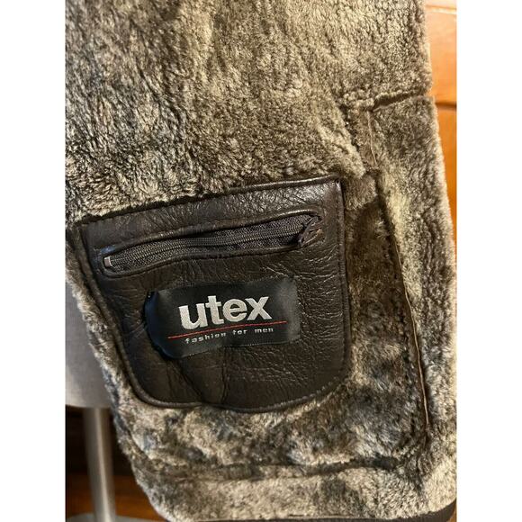 Utex Design Full Brown Shearling Size XL - Picture 6 of 9